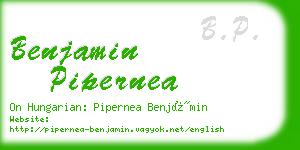 benjamin pipernea business card